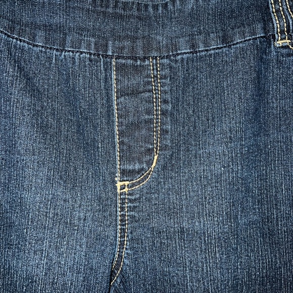 Addition Elle Versatile Straight Pull On Petite Jeans - Picture 3 of 8